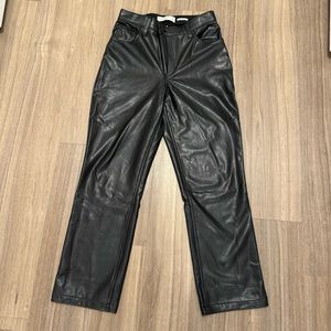 Like New Abercrombie Faux Leather Pant Curve Love Size 26XS